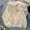 new Autumn Winter Thick Warm Coat Velvet Cashmere Women Hoody Sweatshirt Solid Blue Pullover Casual Tops lady Loose Long Sleeve