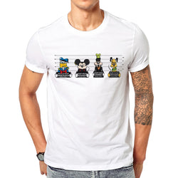 2019 new print tees mouse t-shirt men tops hip hop casual funny dog cartoon tshirt homme comfort t shirt