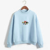 2020 New Kawaii Tops Power puff aesthetic hoodie sweatshirt  Girls Police Harajuku Streetwear Funny Cartoon Printed hoodies