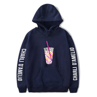 New Ice Coffee Splatter Hoodies Sweatshirts Men Women Fashion oversized hoodie Charli DAmelio Pullover Unisex Costume Tracksuits