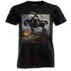 funny t shirts Frazetta by Ames Bros Death Dealer T-Shirt Men Short Sleeve Oneck Tee Shirts